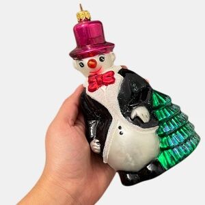Christopher Radko SNOWGENT Frosty Top Hat Snowman Christmas Ornament